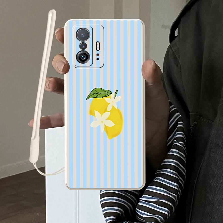 Phone Cases For Iphone 11 - Coque à motif de rayures fraîches