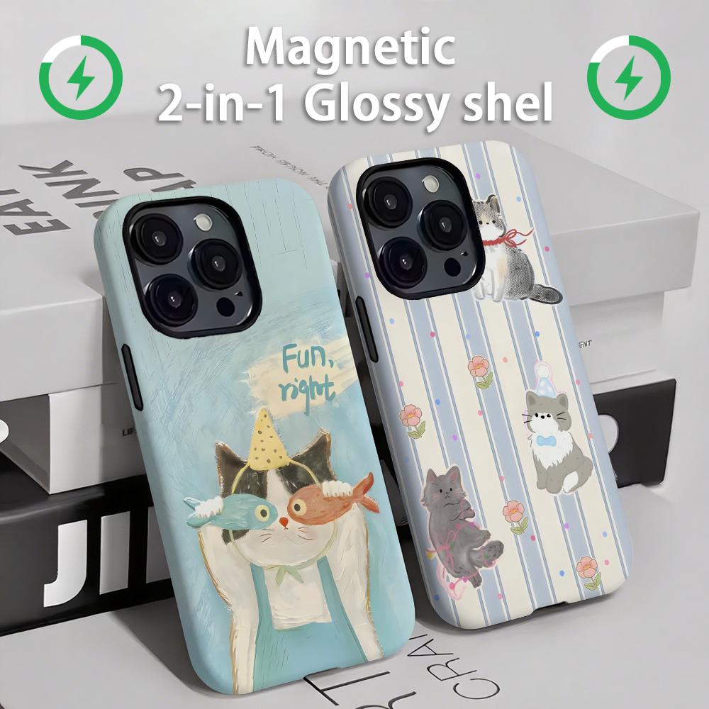 Phone Cases Iphone 14 - Coque de téléphone magnétique 2 en