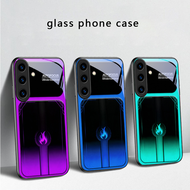 Phone Cases Purple - Étui de téléphone en verre noir