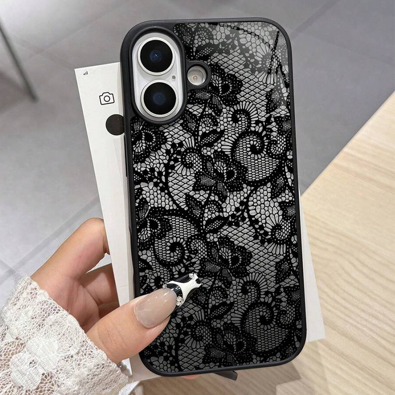Phone Cases Pinterest - Coque en silicone à motif dentelle