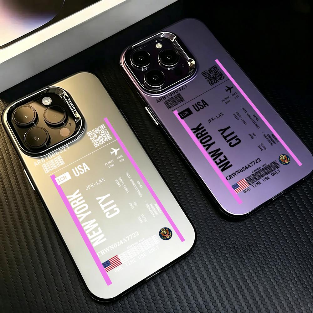 Phone Cases York - Coque de téléphone colorée argentée «