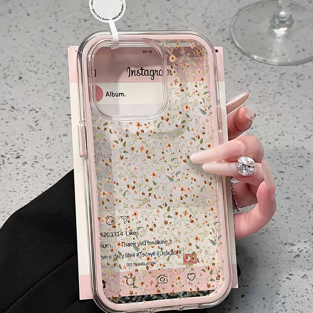 Phone Cases Wildflower - Coque de téléphone transparente motif fleurs